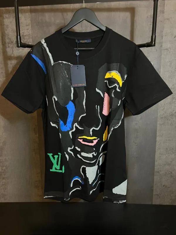 Tricou Louis Vuitton L | Negru, Normal, Bumbac