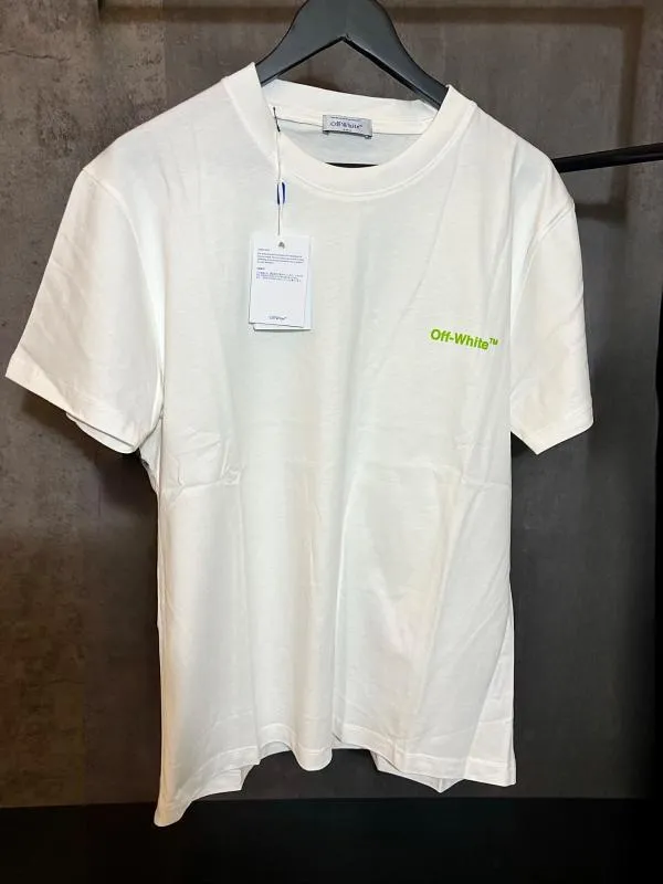 Tricou Off-White L | Alb, Normal, Bumbac - Image 2