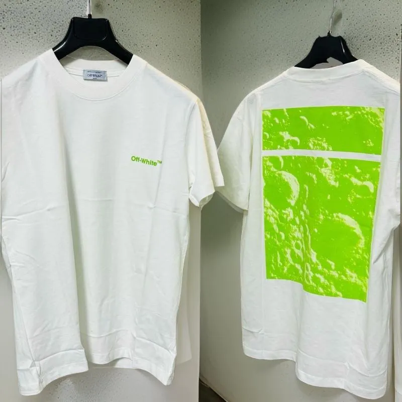 Tricou Off-White L | Alb, Normal, Bumbac - Image 3