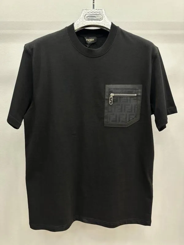 Tricou Fendi L | Negru, Normal, Bumbac