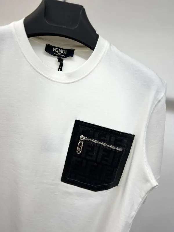 Tricou Fendi L | Negru, Normal, Bumbac - Image 5