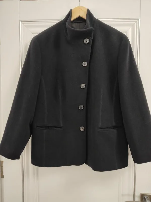 Blazer DinoModa EU 44 | Negru, Monocrom, Lână - Image 2