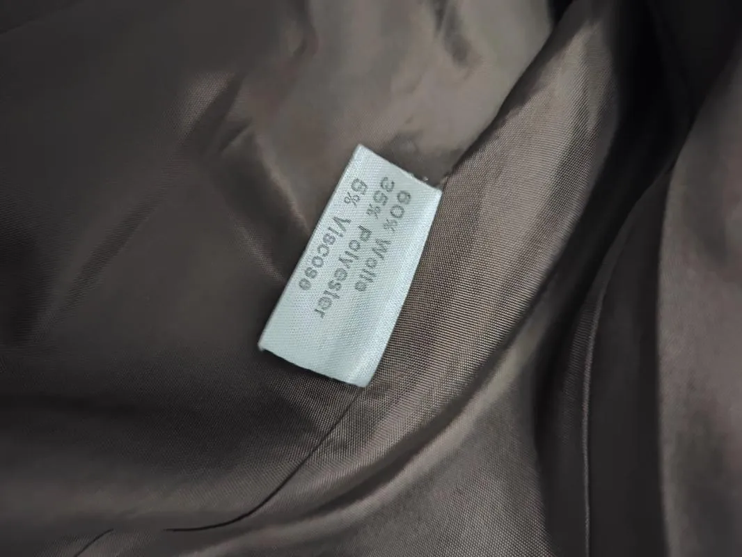 Blazer EU 42 | Maro, Fără glugă, Lână - Image 11