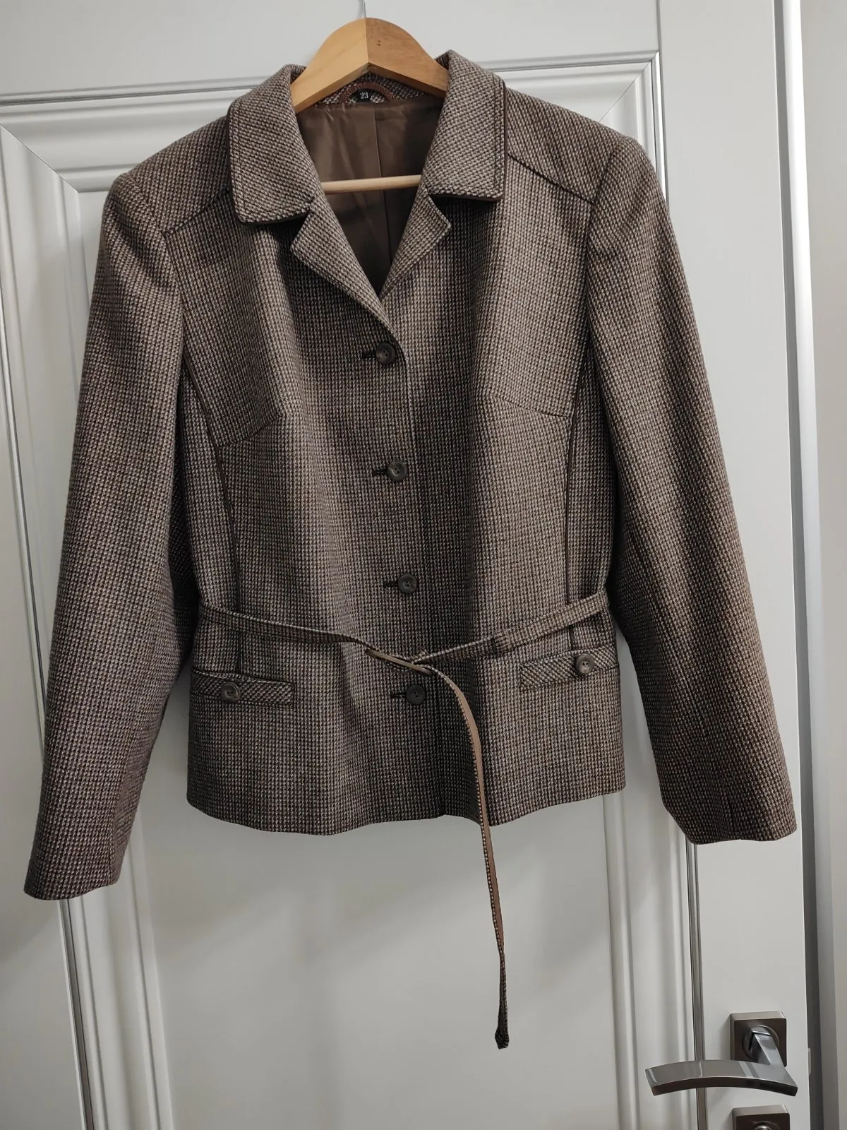 Blazer EU 42 | Maro, Fără glugă, Lână - Image 2