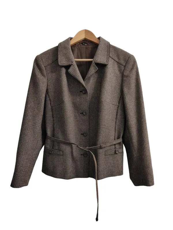 Blazer EU 42 | Maro, Fără glugă, Lână