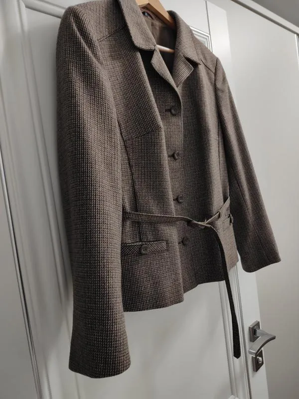 Blazer EU 42 | Maro, Fără glugă, Lână - Image 3