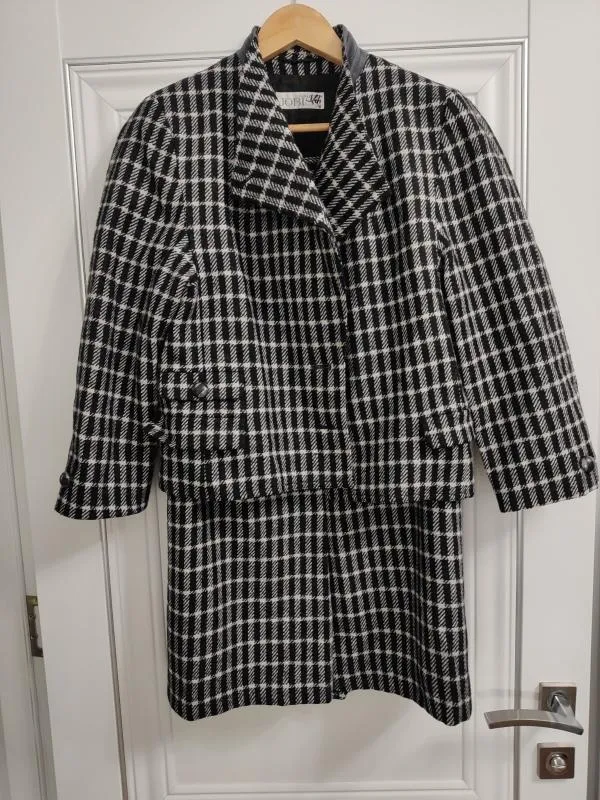 Costum cu sacou și fustă Jobis EU 36 | Negru, Lână - Image 4
