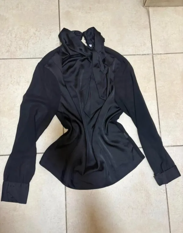 Cămașă Zara EU 38 | Negru, Normal, Mânecă lungă - Image 2