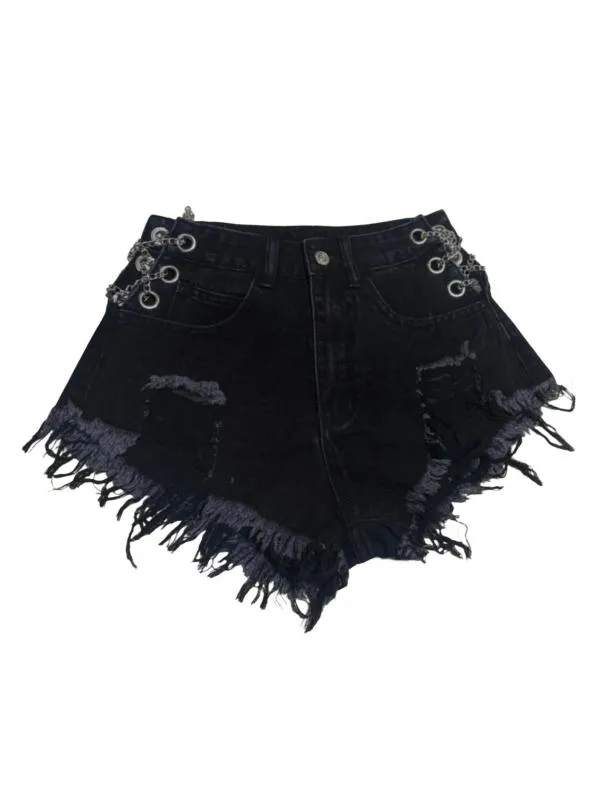 Blugi Shein EU 36 | Negru, Scurți