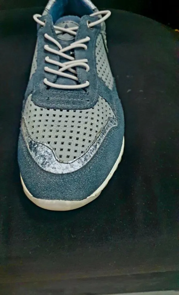 Sneakers Tamaris EU 38 | Albastru, Monocrom, Piele întoarsă  Suede - Image 5