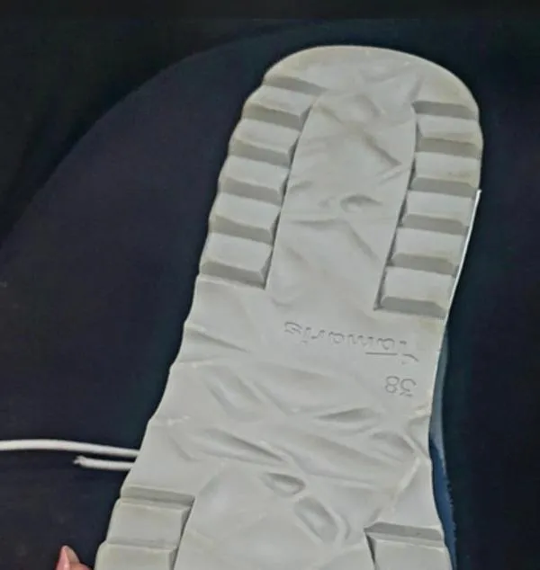 Sneakers Tamaris EU 38 | Albastru, Monocrom, Piele întoarsă  Suede - Image 7