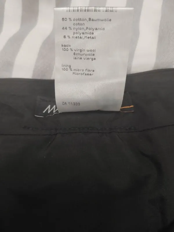 Fustă A-line Marc Cain S | Negru, Mini, Lungă fit, Lână - Image 6