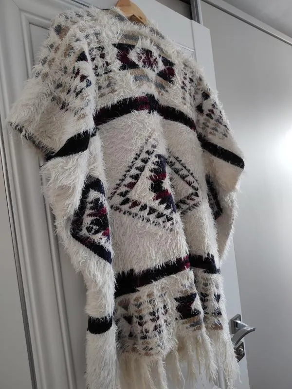Capă XL | Alb, Fără glugă - Image 5