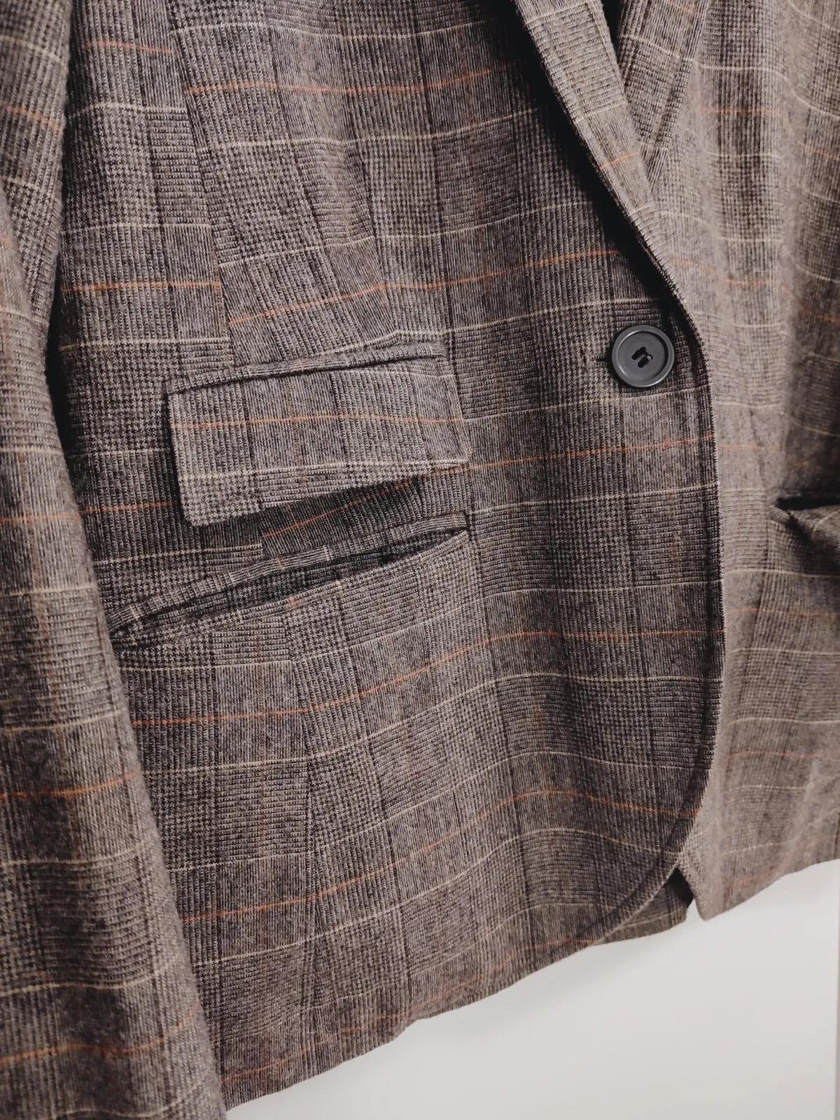 Blazer Highland Cottage EU 38 | Maro, Fără glugă, Carouri, Lână - Image 5