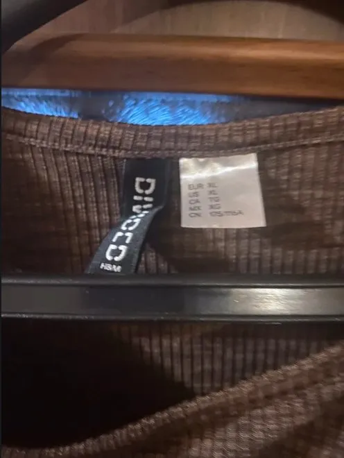 Top cropped H&M L | Maro, Cropped (Scurt), Fără mâneci - Image 3