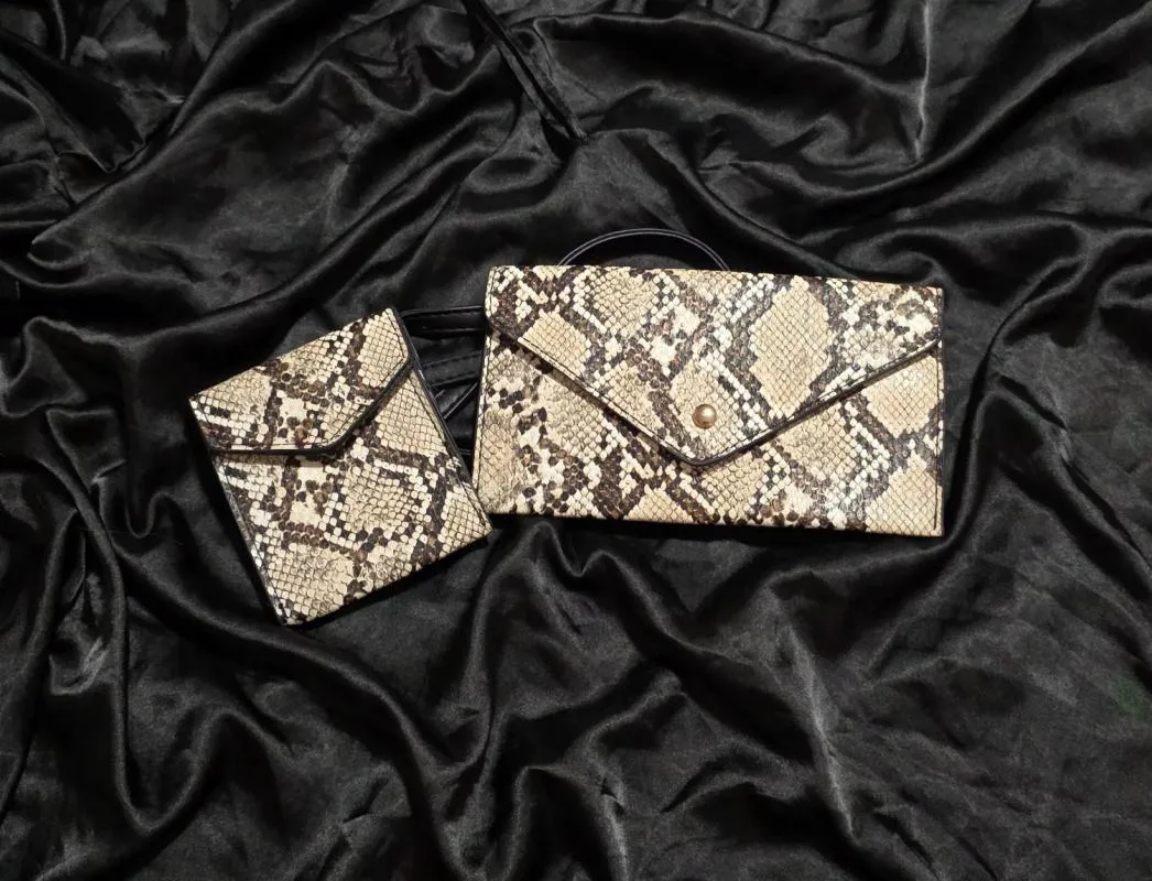 Borsetă | Bej, Animal print - Image 2