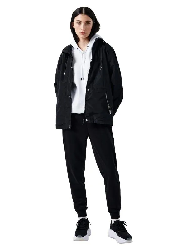 Geacă oversize Cropp S | Bleumarin, Cu glugă