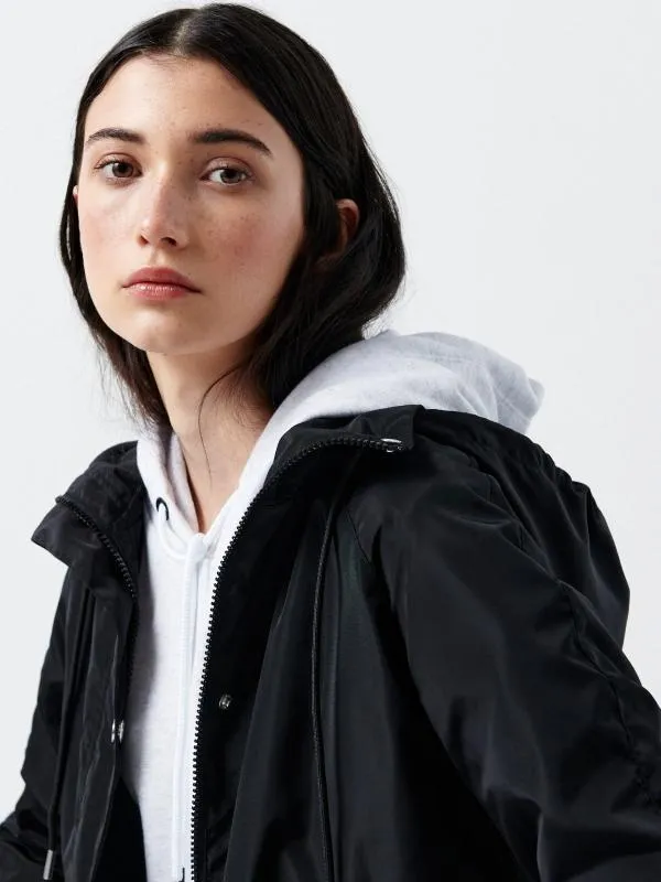Geacă oversize Cropp S | Bleumarin, Cu glugă - Image 4