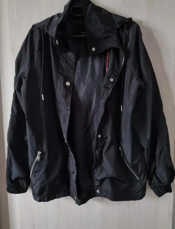 Geacă oversize Cropp S | Bleumarin, Cu glugă - Image 5