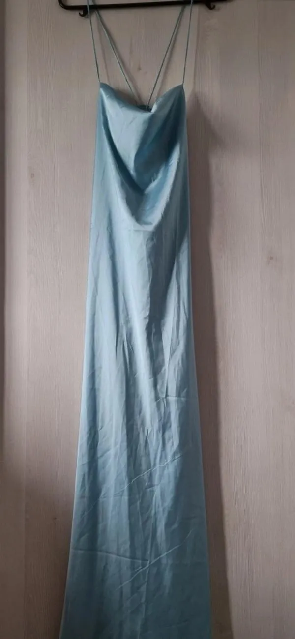 Rochie de ocazie Shein M | Bleu, Maxi, Bretele subțiri - Image 6