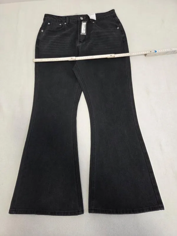 Blugi Boohoo EU 40 | Negru, Lungi, Talie înaltă, Bumbac - Image 6