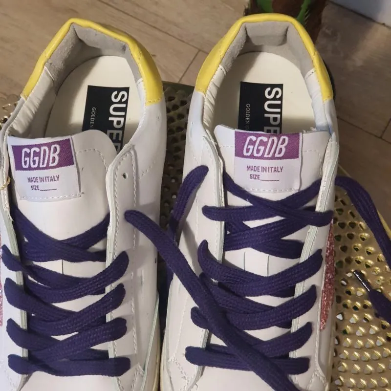 Sneakers Golden Goose EU 39 1/3 | Alb, Abstract & Color Block, Piele naturală - Image 3