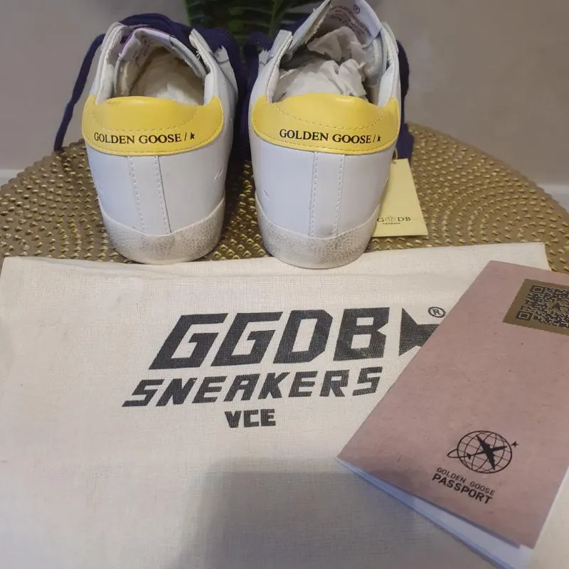 Sneakers Golden Goose EU 39 1/3 | Alb, Abstract & Color Block, Piele naturală - Image 5
