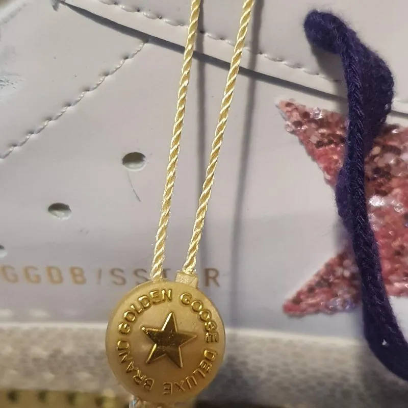 Sneakers Golden Goose EU 39 1/3 | Alb, Abstract & Color Block, Piele naturală - Image 7