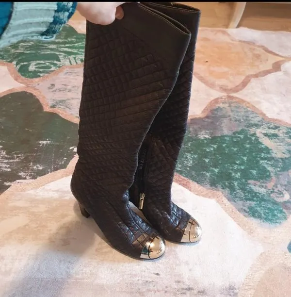 Cizme până la genunchi Sasha Fabiani EU 35 | Negru, Piele naturală - Image 2