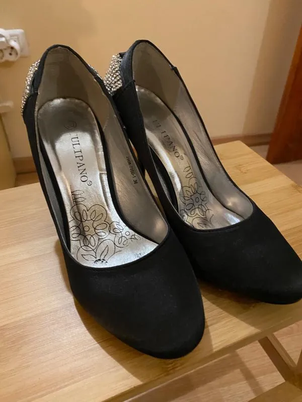 Pantofi cu toc înalt Tulipano EU 36 | Negru, Monocrom - Image 2