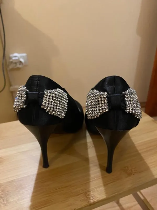Pantofi cu toc înalt Tulipano EU 36 | Negru, Monocrom - Image 5