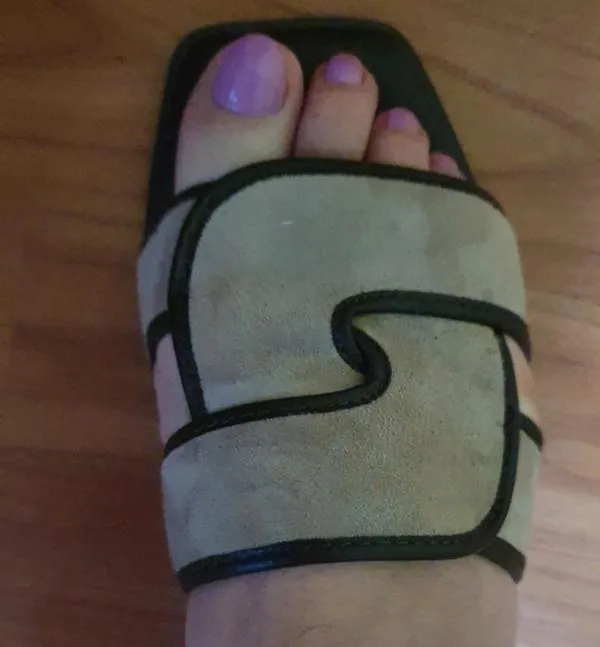Șlapi Reserved EU 37 | Bej, Monocrom, Piele întoarsă  Suede - Image 8