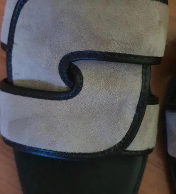 Șlapi Reserved EU 37 | Bej, Monocrom, Piele întoarsă  Suede - Image 9