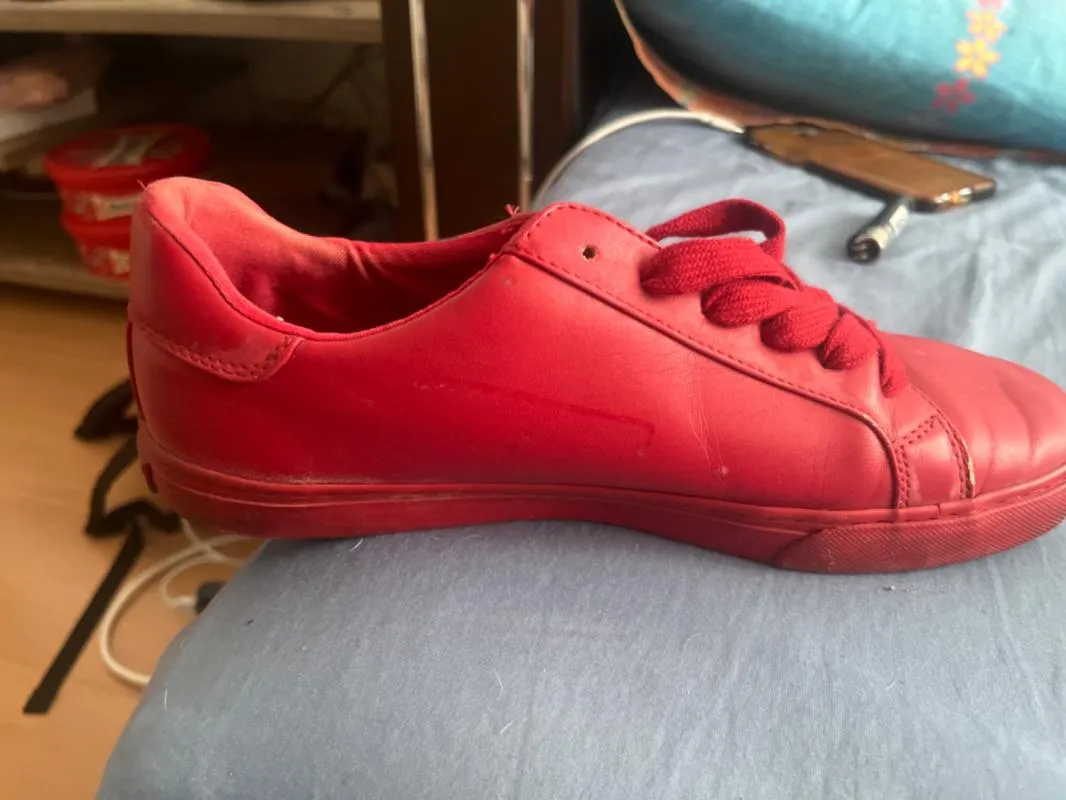 Sneakers Tommy Hilfiger EU 40.5 | Roșu, Piele lăcuită - Image 3