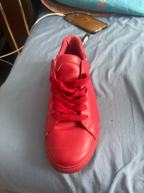 Sneakers Tommy Hilfiger EU 40.5 | Roșu, Piele lăcuită - Image 4
