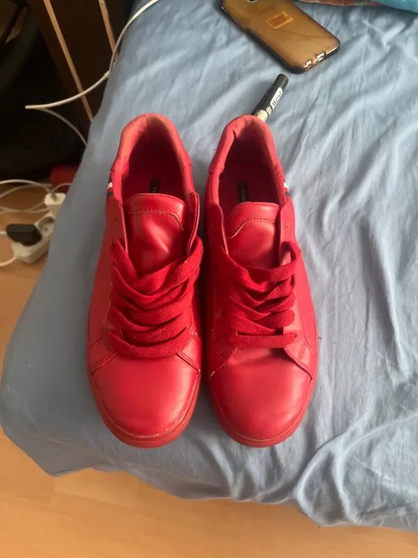 Sneakers Tommy Hilfiger EU 40.5 | Roșu, Piele lăcuită - Image 5