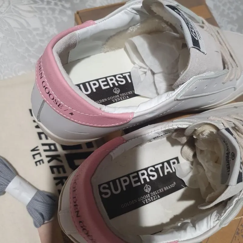 Sneakers Golden Goose EU 37 | Alb, Abstract & Color Block, Piele naturală - Image 5