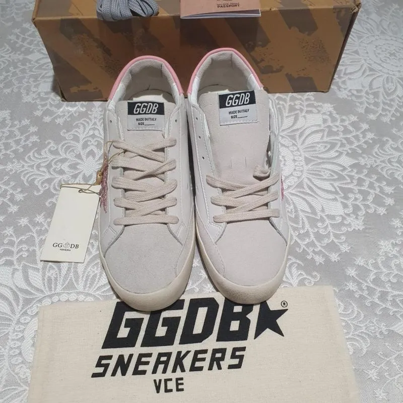 Sneakers Golden Goose EU 37 | Alb, Abstract & Color Block, Piele naturală - Image 3
