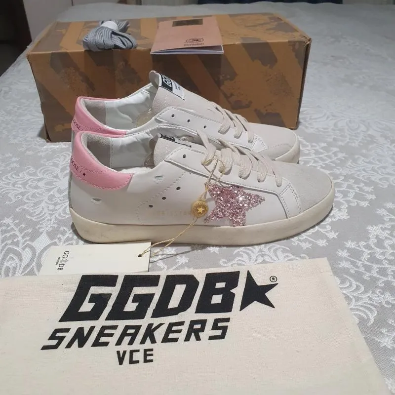 Sneakers Golden Goose EU 37 | Alb, Abstract & Color Block, Piele naturală - Image 8