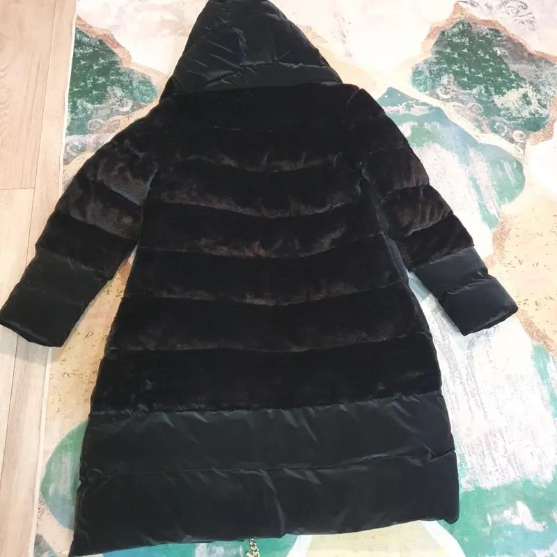 Geacă de iarnă Elisabetta Franchi L | Negru, Cu glugă - Image 2