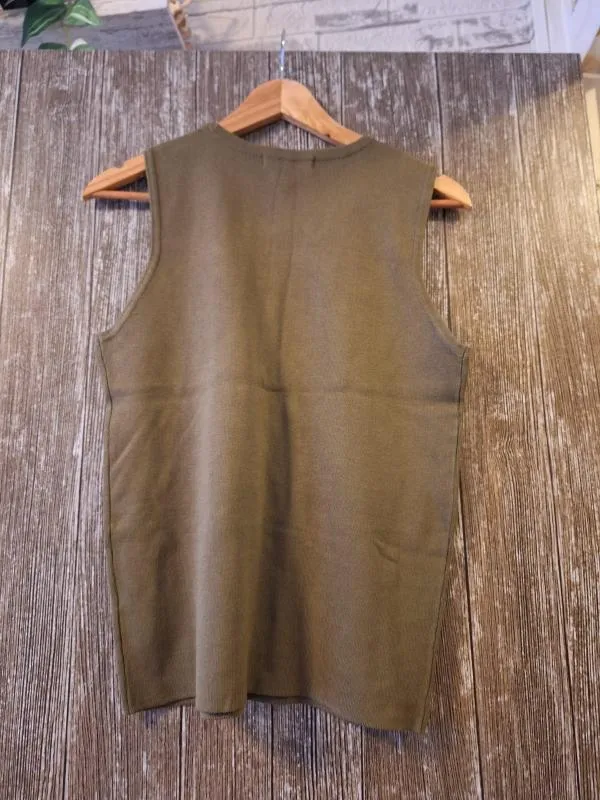 Top tank Primark M | Khaki, Normal, Fără mâneci - Image 3