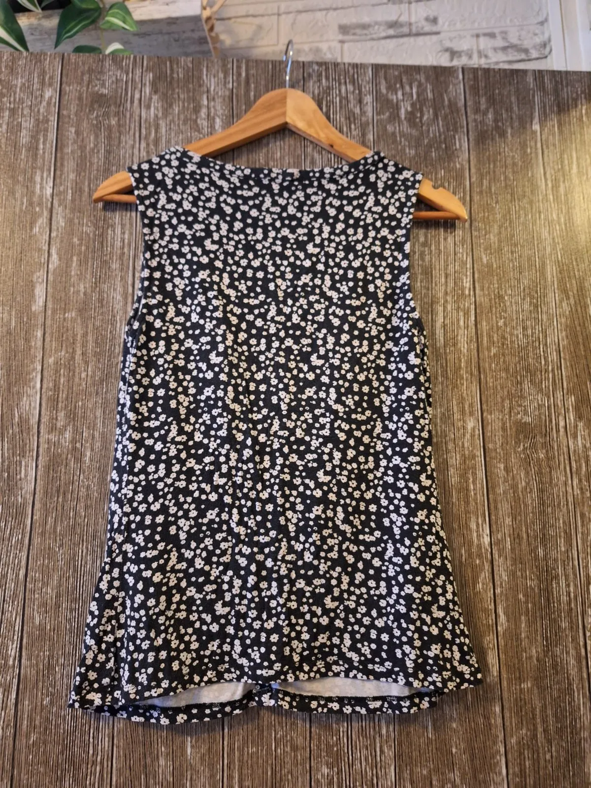 Top tank Coquette M | Bleumarin, Normal, Fără mâneci, Floral & Tropical - Image 3