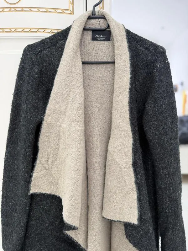 Cardigan Zara M | Negru, Mânecă lungă - Image 2