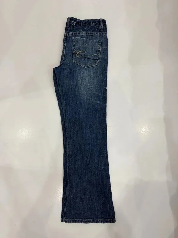Blugi FIVE L | Albastru, Lungi, Talie înaltă, Flared (Evazați) fit - Image 3