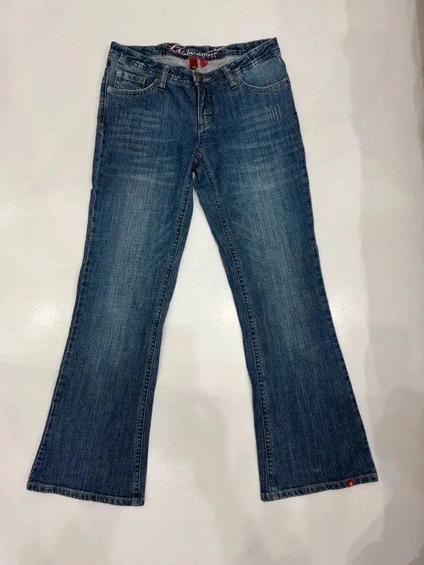 Blugi FIVE L | Albastru, Lungi, Talie înaltă, Flared (Evazați) fit - Image 5