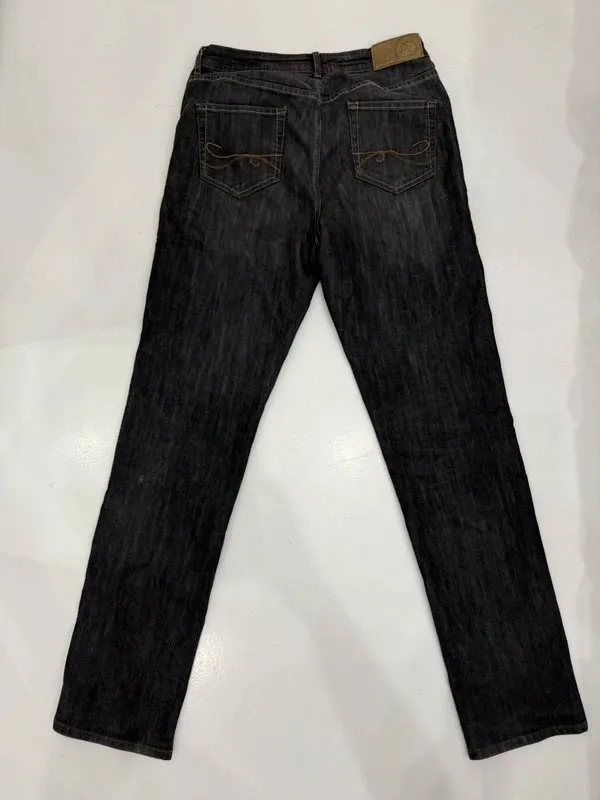 Blugi Jeans Fashion L | Negru, Lungi, Talie înaltă, Regular (Standard) fit - Image 4