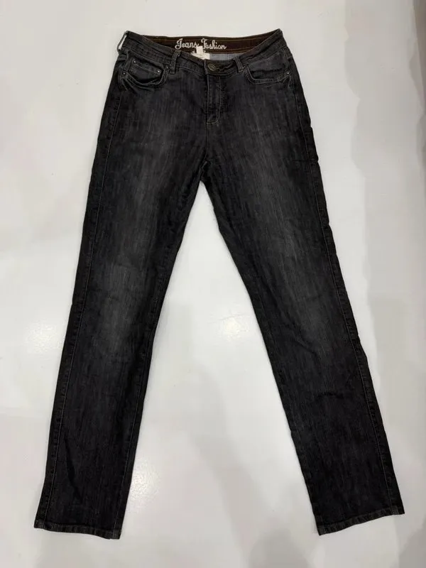 Blugi Jeans Fashion L | Negru, Lungi, Talie înaltă, Regular (Standard) fit - Image 5