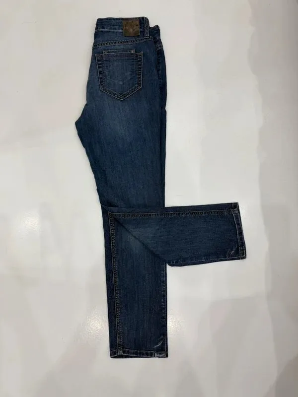 Blugi S | Bleumarin, Lungi, Talie înaltă, Regular (Standard) fit - Image 2