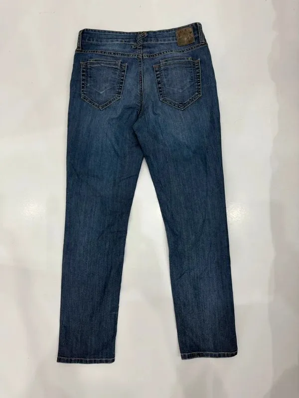 Blugi S | Bleumarin, Lungi, Talie înaltă, Regular (Standard) fit - Image 4