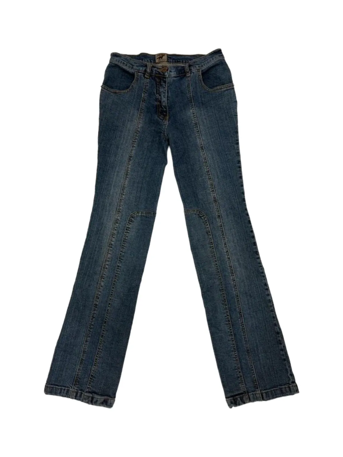 Blugi Steeds S | Bleumarin, Lungi, Talie înaltă, Flared (Evazați) fit